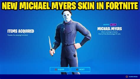 when does michael myers leave the item shop|How to get the Micheal Myers skin in Fortnite .